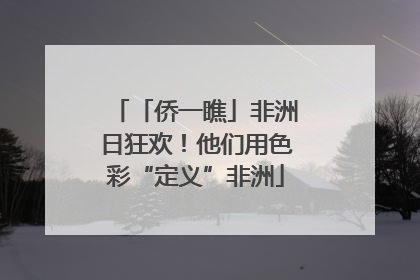 「侨一瞧」非洲日狂欢！他们用色彩“定义”非洲