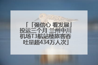 「强信心 看发展」投运三个月 兰州中川机场T3航站楼旅客吞吐量超434万人次