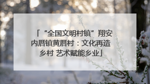 “全国文明村镇”翔安内厝镇黄厝村：文化再造乡村 艺术赋能乡业