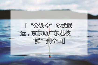“公铁空”多式联运，京东助广东荔枝“鲜”到全国