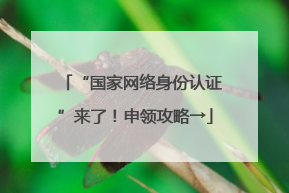 “国家网络身份认证”来了！申领攻略→