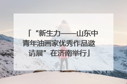 “新生力——山东中青年油画家优秀作品邀请展”在济南举行