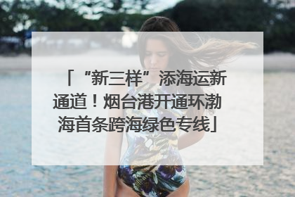 “新三样”添海运新通道！烟台港开通环渤海首条跨海绿色专线