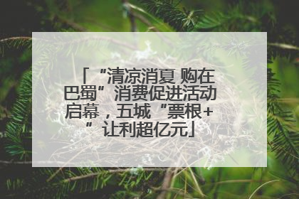 “清凉消夏 购在巴蜀”消费促进活动启幕，五城“票根+”让利超亿元