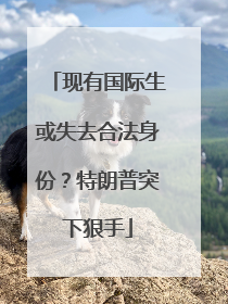现有国际生或失去合法身份？特朗普突下狠手