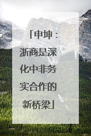 申坤：浙商是深化中非务实合作的新桥梁