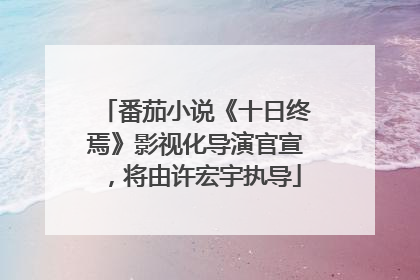 番茄小说《十日终焉》影视化导演官宣，将由许宏宇执导