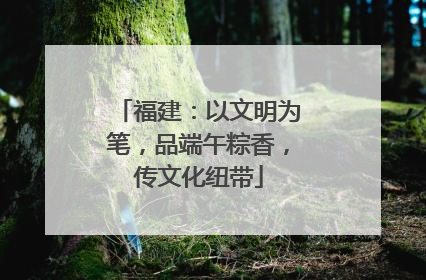 福建：以文明为笔，品端午粽香，传文化纽带