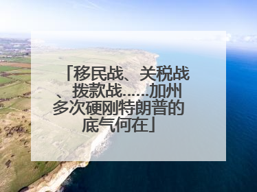 移民战、关税战、拨款战……加州多次硬刚特朗普的底气何在