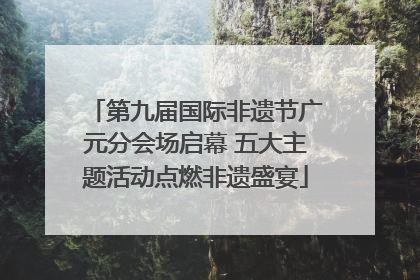第九届国际非遗节广元分会场启幕 五大主题活动点燃非遗盛宴
