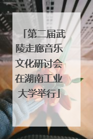 第二届武陵走廊音乐文化研讨会在湖南工业大学举行