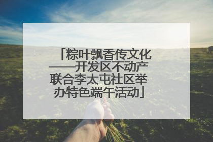 粽叶飘香传文化——开发区不动产联合李太屯社区举办特色端午活动