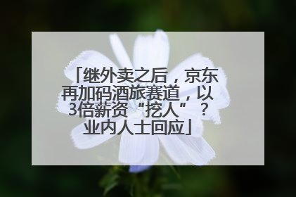 继外卖之后，京东再加码酒旅赛道，以3倍薪资“挖人”？业内人士回应