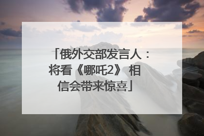 俄外交部发言人：将看《哪吒2》 相信会带来惊喜