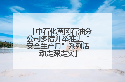 中石化黄冈石油分公司多措并举推进“安全生产月”系列活动走深走实