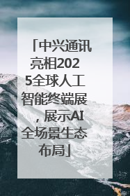 中兴通讯亮相2025全球人工智能终端展，展示AI全场景生态布局