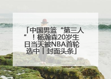 中国男篮“第三人”！杨瀚森20岁生日当天被NBA首轮选中丨封面头条
