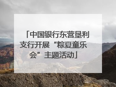 中国银行东营垦利支行开展“粽夏童乐会”主题活动