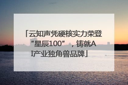 云知声凭硬核实力荣登“星辰100”，铸就AI产业独角兽品牌