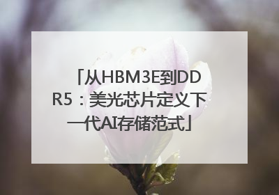 从HBM3E到DDR5：美光芯片定义下一代AI存储范式