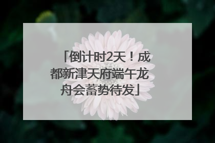 倒计时2天！成都新津天府端午龙舟会蓄势待发