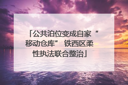 公共泊位变成自家“移动仓库” 铁西区柔性执法联合整治