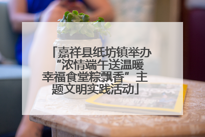嘉祥县纸坊镇举办“浓情端午送温暖 幸福食堂粽飘香”主题文明实践活动