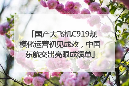 国产大飞机C919规模化运营初见成效，中国东航交出亮眼成绩单