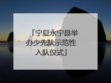 宁夏永宁县举办少先队示范性入队仪式