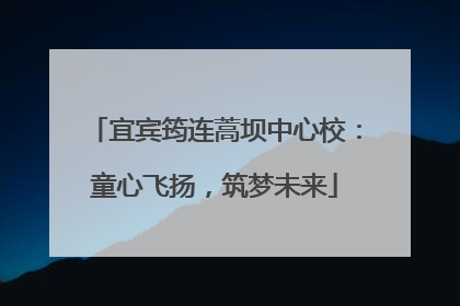 宜宾筠连蒿坝中心校：童心飞扬，筑梦未来