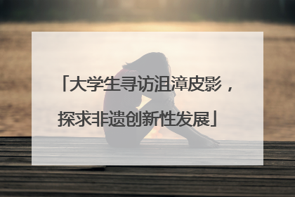 大学生寻访沮漳皮影，探求非遗创新性发展