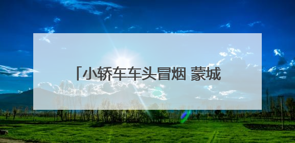 小轿车车头冒烟 蒙城公交驾驶员雨中相救