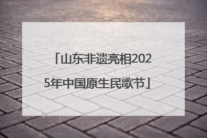 山东非遗亮相2025年中国原生民歌节