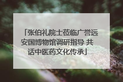 张伯礼院士莅临广誉远安国博物馆调研指导 共话中医药文化传承