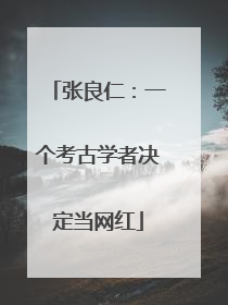 张良仁：一个考古学者决定当网红