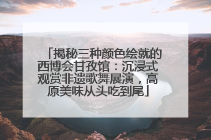 揭秘三种颜色绘就的西博会甘孜馆：沉浸式观赏非遗歌舞展演，高原美味从头吃到尾