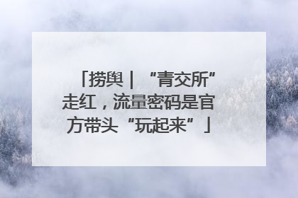 捞舆｜“青交所”走红，流量密码是官方带头“玩起来”