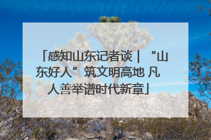 感知山东记者谈｜“山东好人”筑文明高地 凡人善举谱时代新章