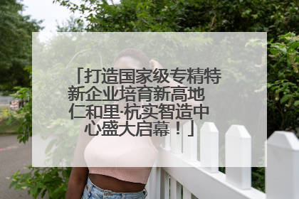 打造国家级专精特新企业培育新高地 仁和里·杭实智造中心盛大启幕！