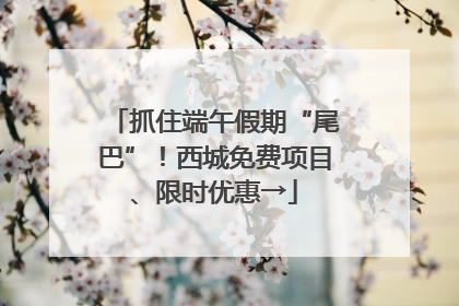 抓住端午假期“尾巴”！西城免费项目、限时优惠→