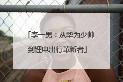 李一男：从华为少帅到锂电出行革新者