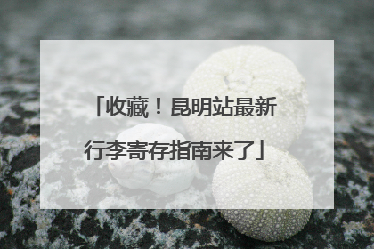 收藏！昆明站最新行李寄存指南来了