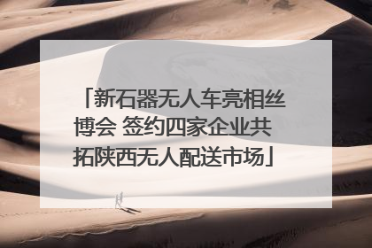 新石器无人车亮相丝博会 签约四家企业共拓陕西无人配送市场