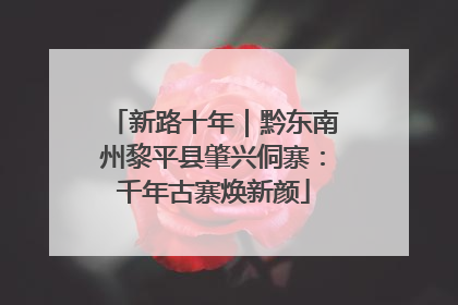 新路十年｜黔东南州黎平县肇兴侗寨：千年古寨焕新颜