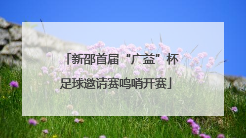 新邵首届“广益”杯足球邀请赛鸣哨开赛
