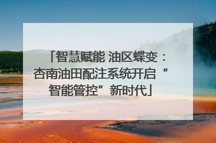 智慧赋能 油区蝶变：杏南油田配注系统开启“智能管控”新时代