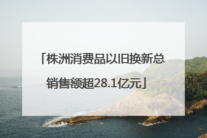 株洲消费品以旧换新总销售额超28.1亿元
