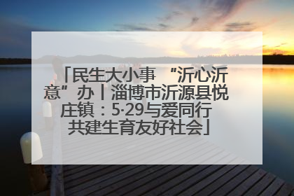 民生大小事 “沂心沂意”办丨淄博市沂源县悦庄镇：5·29与爱同行 共建生育友好社会