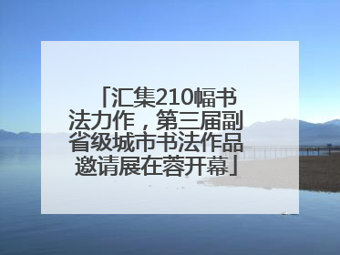 汇集210幅书法力作，第三届副省级城市书法作品邀请展在蓉开幕
