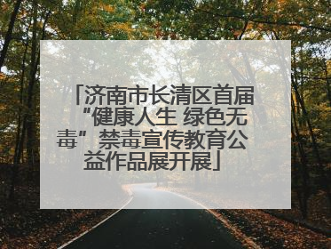 济南市长清区首届“健康人生 绿色无毒”禁毒宣传教育公益作品展开展